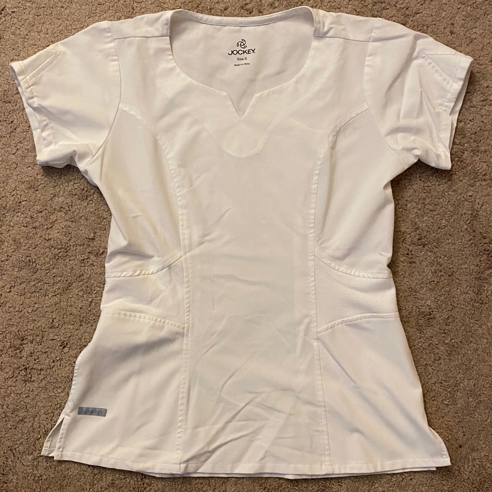 White Scrub Top